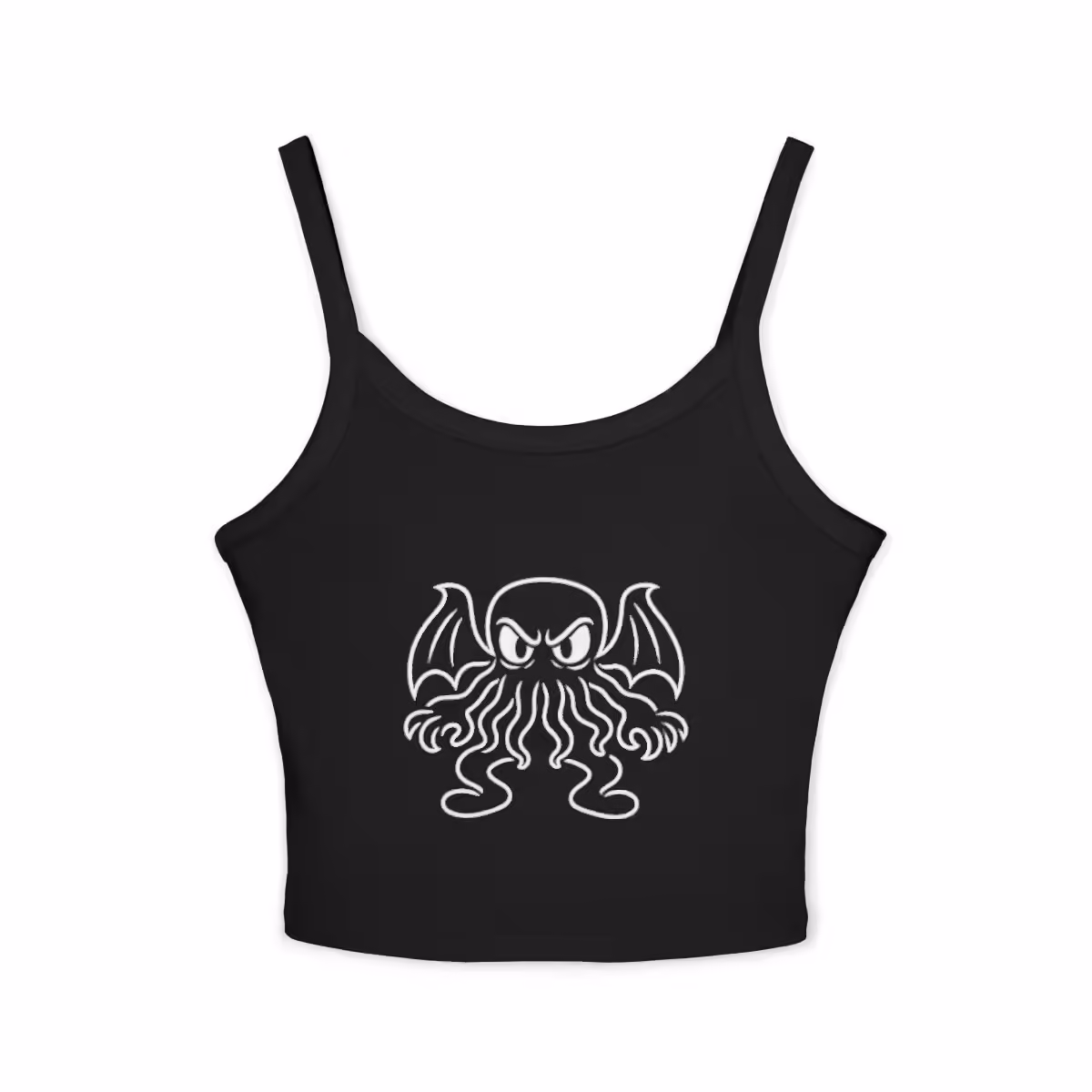 Rubber Hose Cthulhu Cartoon Horror Spaghetti Strap